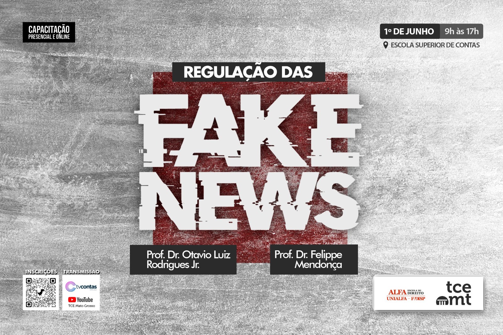 Capacitação do TCE-MT aborda questões jurídicas, técnicas e práticas sobre fake news; inscreva-se